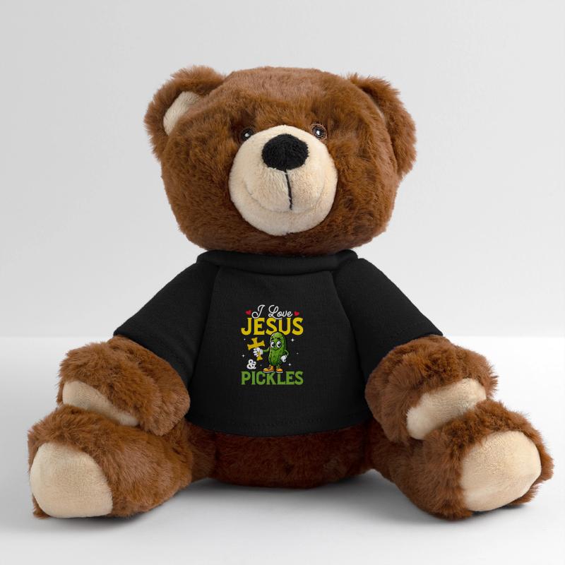 J’aime Jésus & Cornichons Concombre Cornichon végétalien Nounours RecycelBär® marron