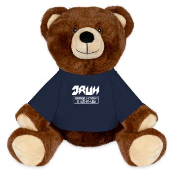 Retro Bruh Früher als Schwiegersohn bekannt - MiniFeet® RecycelBär® Braun - French Navy - Vorne
