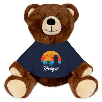 Great Lakes - MiniFeet® RecycelBär® Braun - French Navy - Vorne