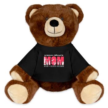 Aquarium Enthusiast Mom The Idol The Aquarist - MiniFeet® RecycelBär® Braun - Schwarz - Vorne