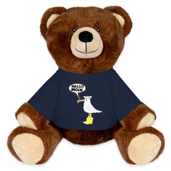 Hello Seagull Rubber Boots Hello Moin - MiniFeet® RecycelBär® Braun - French Navy - Vorne