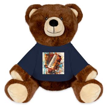 Accordion - MiniFeet® RecycelBär® Teddy Bear Brown - french navy - Front