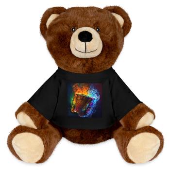 Accordion - MiniFeet® RecycelBär® Teddy Bear Brown - black - Front