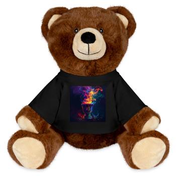 Percussion - MiniFeet® RecycelBär® Teddy Bear Brown - black - Front