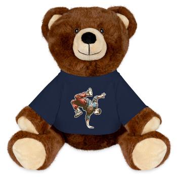 Breakdance - MiniFeet® RecycelBär® Braun - French Navy - Vorne