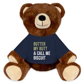 Buttern Sie meinen Hintern und nennen Sie mich Keks - MiniFeet® RecycelBär® Braun - French Navy - Vorne