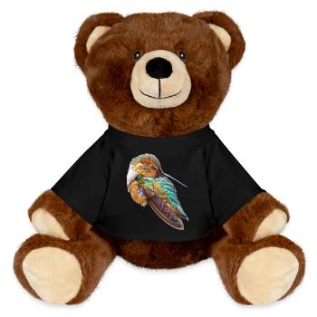Kolibri - MiniFeet® RecycelBär® Braun - Schwarz - Vorne