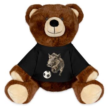 Warzenschwein - MiniFeet® RecycelBär® Braun - Schwarz - Vorne