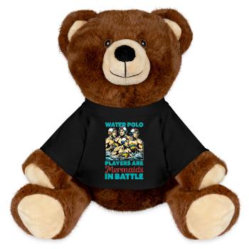 Les joueurs de water-polo sont des sirènes dans les sports nautiques - Nounours RecycelBär® marron - noir - Devant