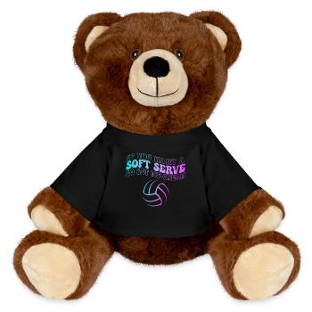 Wenn Sie ein Softeis wollen, holen Sie sich Eis - MiniFeet® RecycelBär® Braun - Schwarz - Vorne
