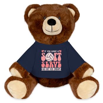Wenn Sie ein Softeis wollen, holen Sie sich Eis - MiniFeet® RecycelBär® Braun - French Navy - Vorne