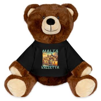 Malte La Valette Vacances Mer Méditerranée - Nounours RecycelBär® marron - noir - Devant