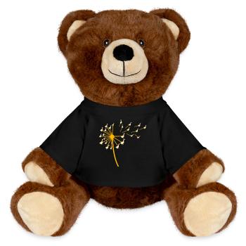 Gans - MiniFeet® RecycelBär® Braun - Schwarz - Vorne