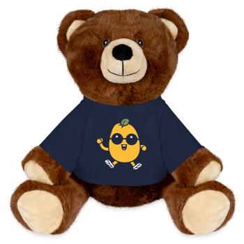 Potato - MiniFeet® RecycelBär® Teddy Bear Brown - french navy - Front