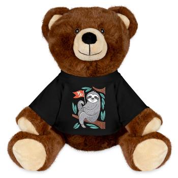 Capricorn Faultier: Dein Sternzeichen mit Charme - MiniFeet® RecycelBär® Braun - Schwarz - Vorne