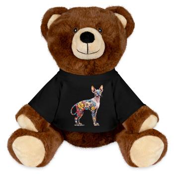Sphinx - MiniFeet® RecycelBär® Braun - Schwarz - Vorne