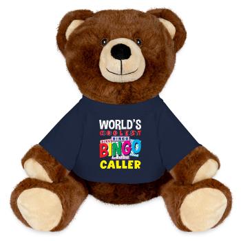 Bingo Game Master est le plus cool du monde - Nounours RecycelBär® marron - bleu marine - Devant