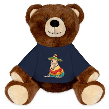 Seal Sombrero - MiniFeet® RecycelBär® Teddy Bear Brown - french navy - Front