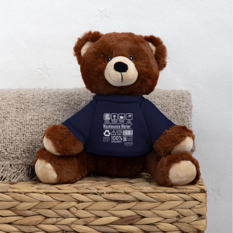 Maintenance Worker multi tasking problem solving MiniFeet® RecycelBär® Teddy Bear Brown
