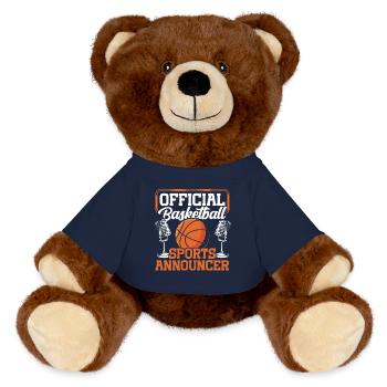 Funny Sports Ansager - MiniFeet® RecycelBär® Braun - French Navy - Vorne