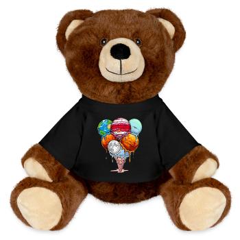Planète Scoops Délice Cosmique - Nounours RecycelBär® marron - noir - Devant