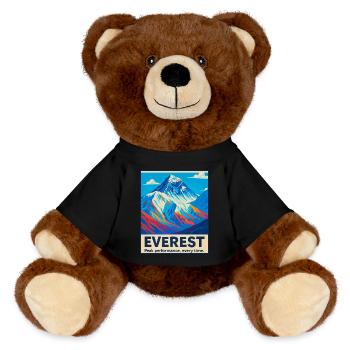 Everest – Peak Performance - MiniFeet® RecycelBär® Braun - Schwarz - Vorne