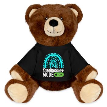 Anxiety disorder Anxiety disorder - MiniFeet® RecycelBär® Teddy Bear Brown - black - Front