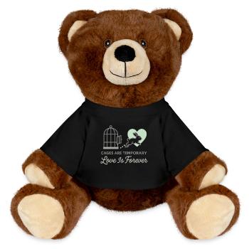 Lapin Maman Lapin Sauvetage Adopter, Acheter - Nounours RecycelBär® marron - noir - Devant