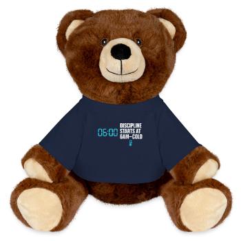 Cold showers Mental hardness Cold exposure - MiniFeet® RecycelBär® Teddy Bear Brown - french navy - Front