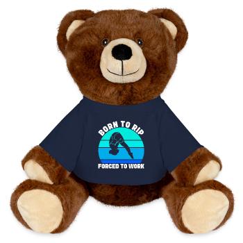 Diving diving board - MiniFeet® RecycelBär® Teddy Bear Brown - french navy - Front