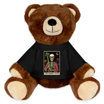 Celery Tarot - MiniFeet® RecycelBär® Teddy Bear Brown - black - Front