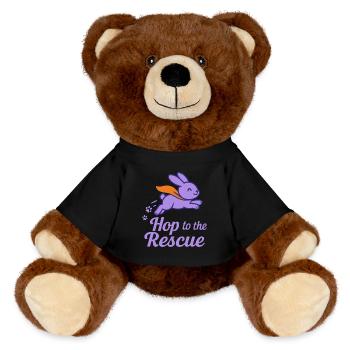 Lapin Maman Lapin Sauvetage Adopter, Acheter - Nounours RecycelBär® marron - noir - Devant