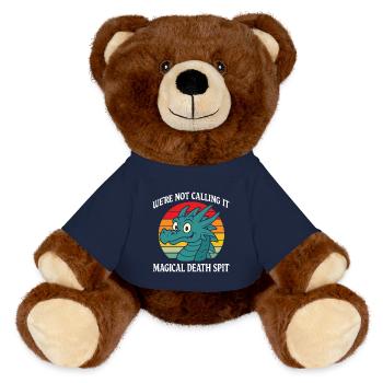 We're Not Calling It Magical Death Spit Dragon - MiniFeet® RecycelBär® Teddy Bear Brown - french navy - Front