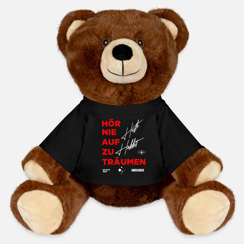Tendance motivante Conception d’impression graphique - Nounours RecycelBär® marron - noir