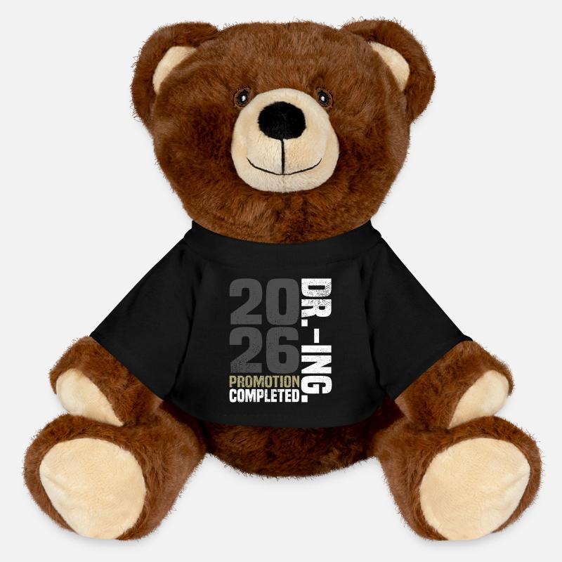 Dr. Ing. Promotion Completed - MiniFeet® RecycelBär® Teddy Bear Brown - black
