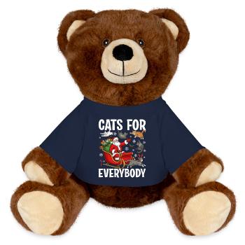 Cats For Everybody - MiniFeet® RecycelBär® Braun - French Navy - Vorne