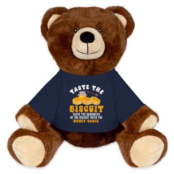 Biscuit au miel Matin - Nounours RecycelBär® marron - bleu marine - Devant