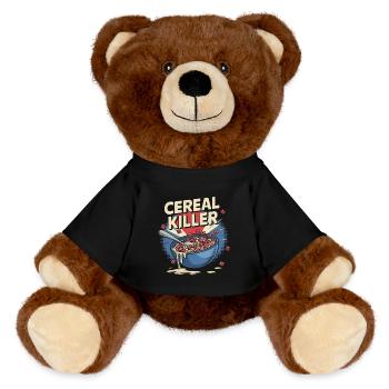 Cereal Killer - Petit-déjeuner rétro - Nounours RecycelBär® marron - noir - Devant