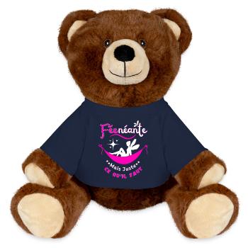 Nichts-Fee, aber genau richtig - MiniFeet® RecycelBär® Braun - French Navy - Vorne