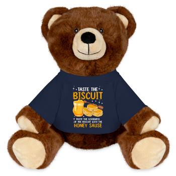 Honig-Keks-Genuss - MiniFeet® RecycelBär® Braun - French Navy - Vorne
