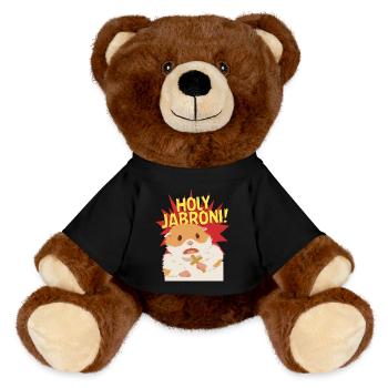 Holy Jabroni - MiniFeet® RecycelBär® Teddy Bear Brown - black - Front