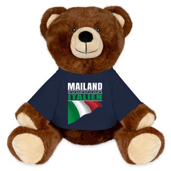 Mailand - MiniFeet® RecycelBär® Braun - French Navy - Vorne
