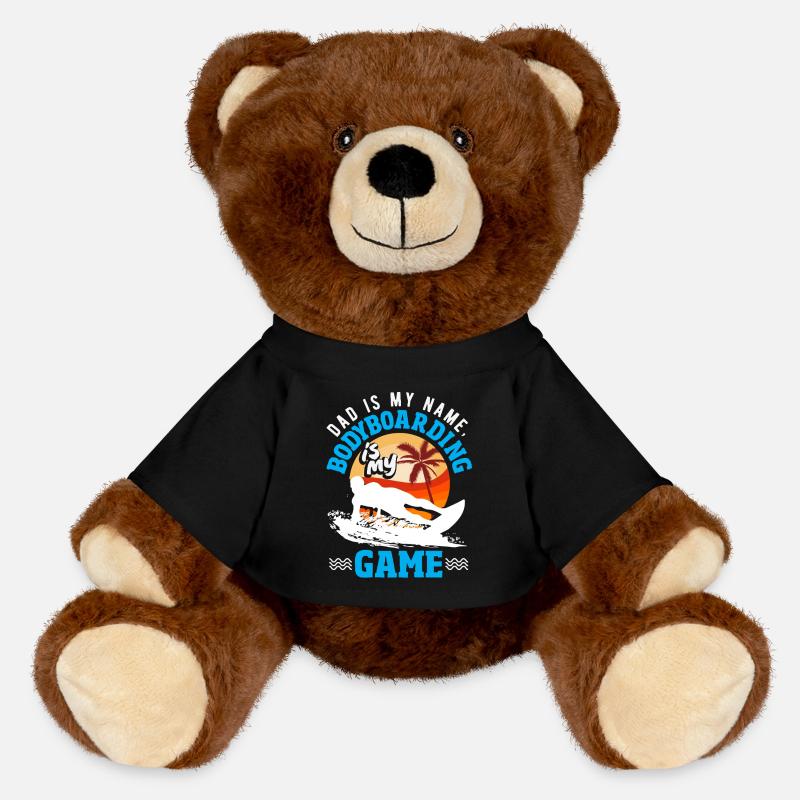 Surfeur Surfeur Bodyboarder - Nounours RecycelBär® marron - noir