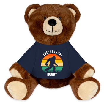 Sasquatch Rugby Retro Soleil - Nounours RecycelBär® marron - bleu marine - Devant
