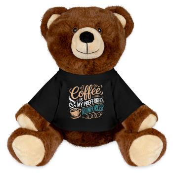 Coffee as the preferred Reinforcer - MiniFeet® RecycelBär® Teddy Bear Brown - black - Front