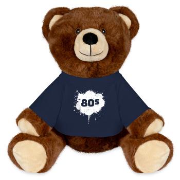 80s - MiniFeet® RecycelBär® Teddy Bear Brown - french navy - Front