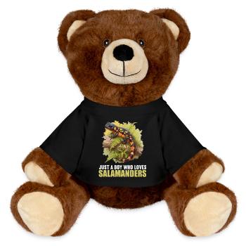 Feuersalamander Salamander - MiniFeet® RecycelBär® Braun - Schwarz - Vorne
