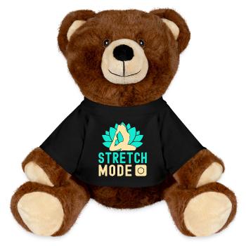 Mode étirement de yoga sur Funny Yoga - Nounours RecycelBär® marron - noir - Devant