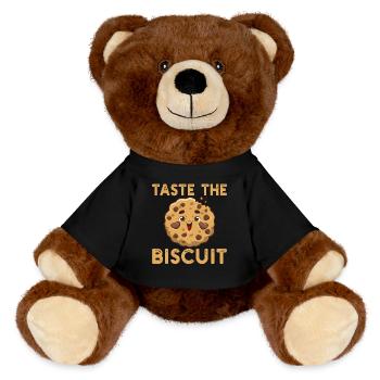 Taste the Biscuit - MiniFeet® RecycelBär® Teddy Bear Brown - black - Front