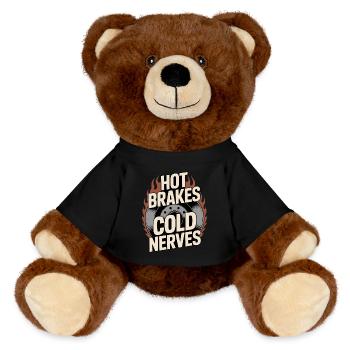 Track Day Brake Dust Hpde Track Car Autocross - MiniFeet® RecycelBär® Teddy Bear Brown - black - Front